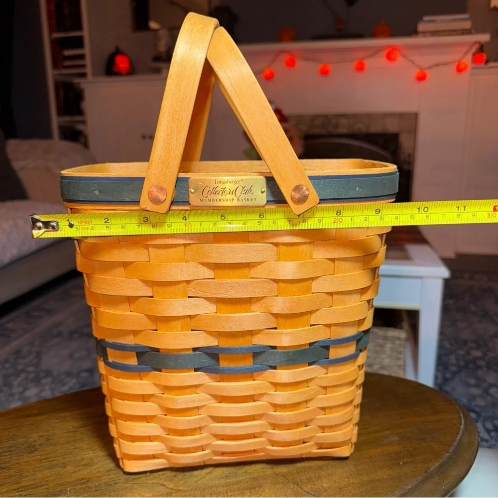 Longaberger 1996 - 1999 Collector’s Club Membership Basket Cottagecore Farmhouse